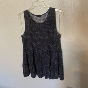 Blue Starred Tank Top